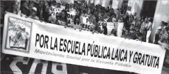 Educacion Laica y gratuita