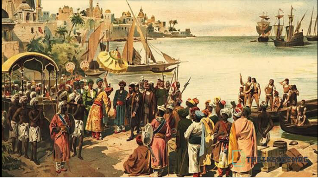 Spanyol dan Portugis bersaing karena keduanya ingin dapat menguasai perdagangan rempah-rempah di Maluku.