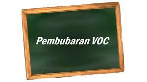 VOC di bubarkan