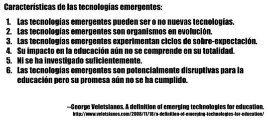 Características de las TIC emergentes