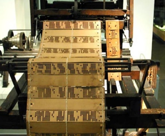 1802 Máquina de telar de Jacquard.