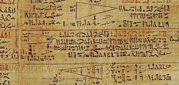 El papiro de Ahmes o papiro matemático Rhind