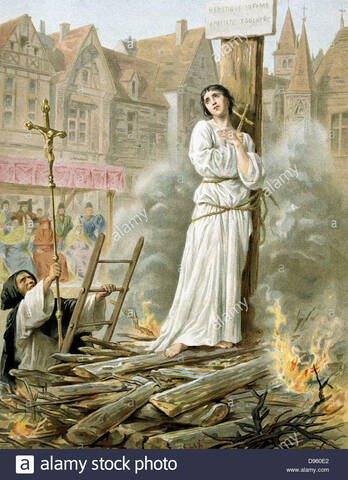 Jeanne d´Arc põletati tuleriidal