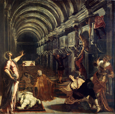 Ritrovamento del corpo di San Marco, Tintoretto 1562-63