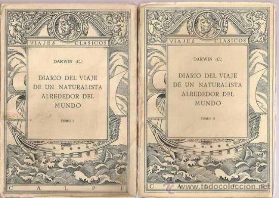 Publicación de la obra Diario del viaje del Beagle de Darwin