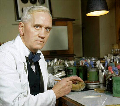 Descubrimiento de la penicilina por Alexander Fleming