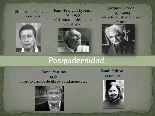 FILOSOFOS DE LA POSMODERNIDAD
