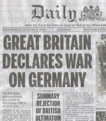 Britain declares war on Germany