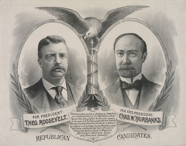 Theodore Roosevelt Wins His First Full Term As President