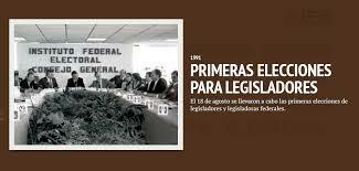 PRIMERAS ELECCIONES PARA LEGISLADORES