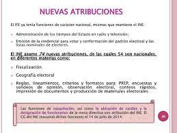 NUEVAS ATRIBUCIONES AL IFE