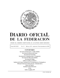 Publicación en el Diario Oficial de la Federación