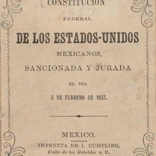 Promulgación de la Constitución de 1857
