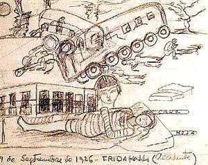 Did Frida have the terrible accident?