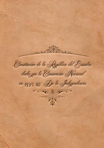 CONSTITUCION DE 1835
