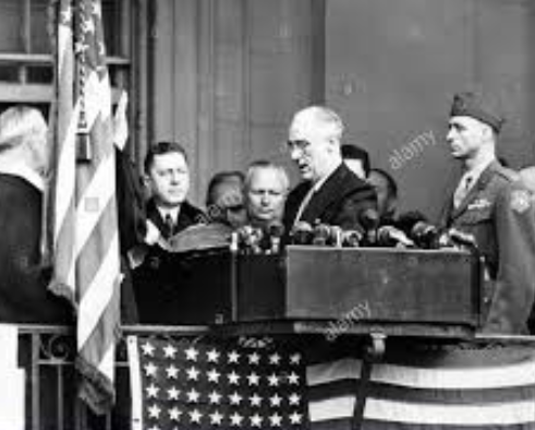 Teddy Roosevelt sworn in