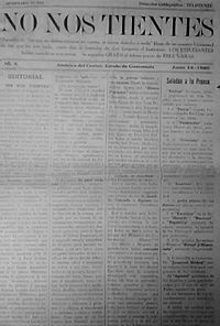 El periódico "No Nos Tientes"