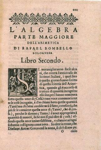 Bombelli | Libro L' Algebra