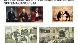 Timeline: El régimen de la Restauración. Características y funcionamiento del sistema canovista - Guerra colonial y crisis de 1898.