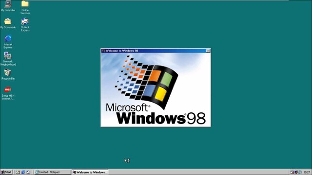 Windows 98.