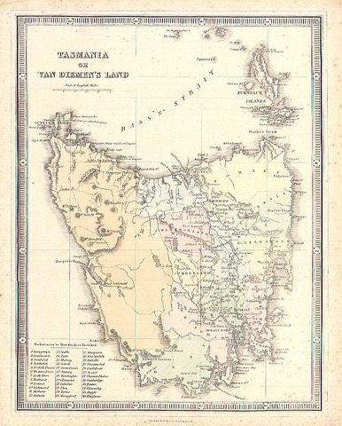 Van Diemen's land changed to Tasmania