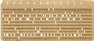 La primera tarjeta perforada