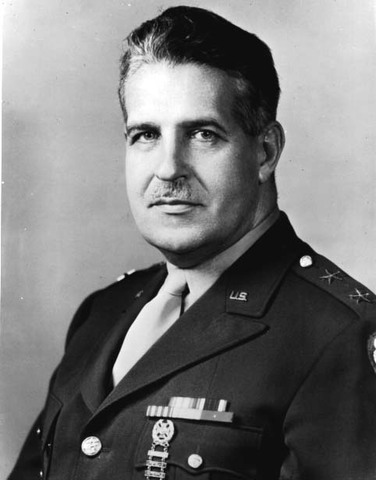 Col. Leslie Groves in charge of the Army sector of the Manhattan Project