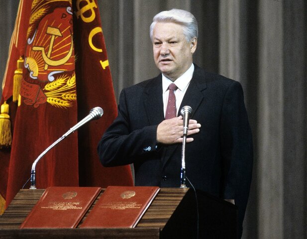 Election of Yeltsin to the post of President of the Russian Federation for a second term