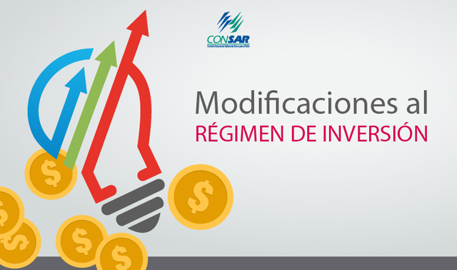 Se modifica el régimen de inversión
