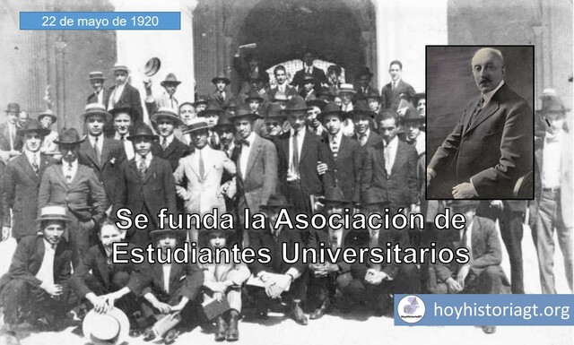 Asociacion de derecho, juventud medica y la asociación de Estudiantes Universitarios.