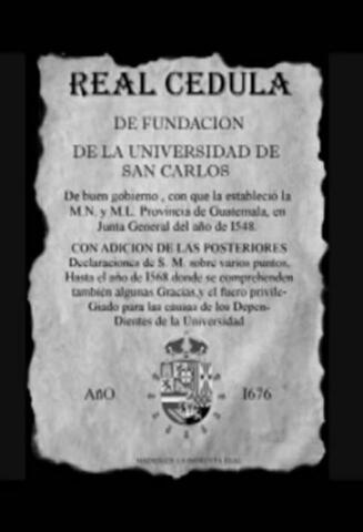 Cedula de la fundacion