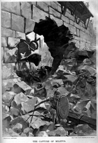 Sitios a las ciudades de Mileto y Halicarnaso