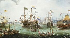 Timeline:  Pada tahun 1575, Portugis berhasil dikalahkan dan diusir