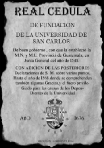 Aprobación para la creación de la Universidad de San Carlos de Guatemala