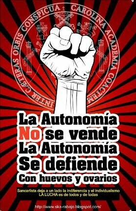 Carácter de lucha universitario