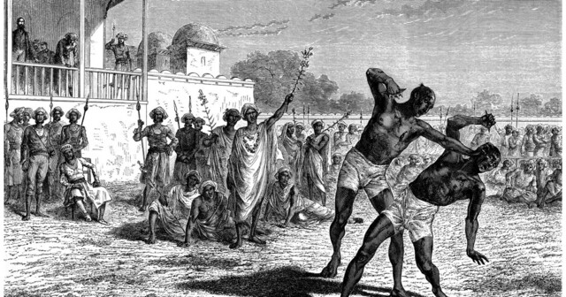 De første Olympiske leker blir avholdt i Olympia i Hellas