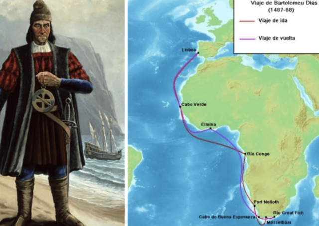 Bartolomeu Dias arriba al Cap de Bona Esperança