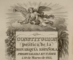 CARÁTULA DE LA CONSTITUCIÓN POLÍTICA DE LA MONARQUÍA ESPAÑOLA DE 1812