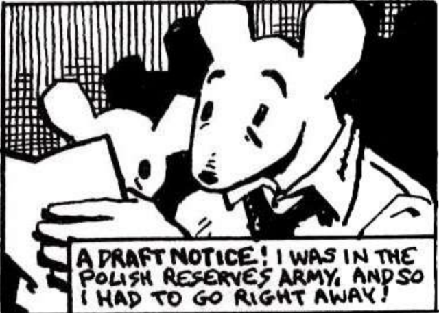 Vladek is drafted into the army.