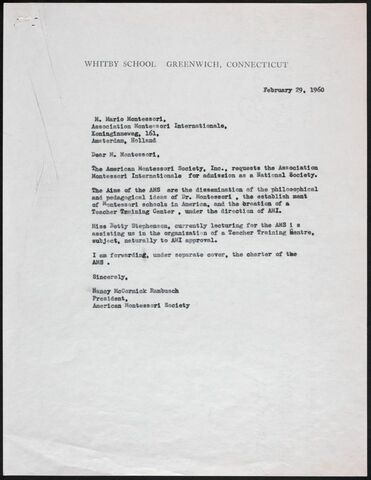 AMS requests permission to enter as a society to into AMI