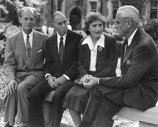 Gerty Cori, Carl Cori, y Bernardo Houssay