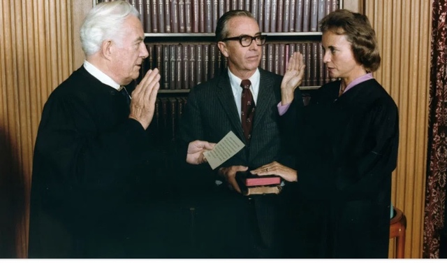 Sandra Day O'Conner becomes first woman to serve on the Supreme Court