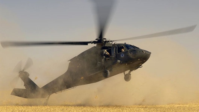 Black hawk  gets shot down