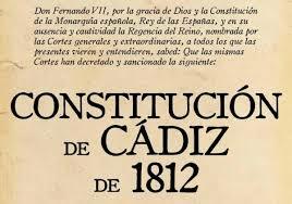 ESPAÑA: Constitución de Cádiz
