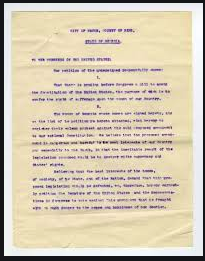 Petition from the women of Georgia protesting