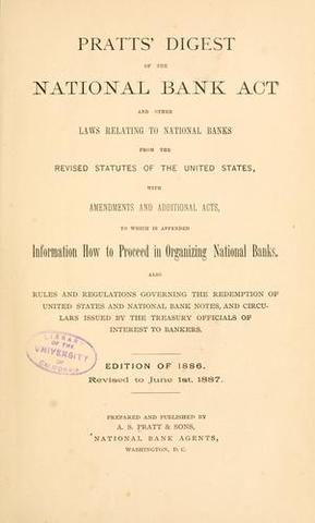 The national banking act of 1864