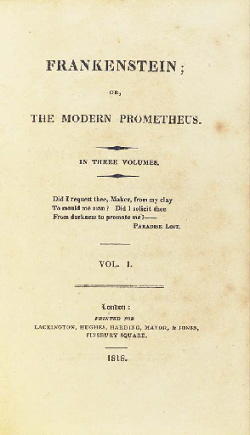 Frankenstein by Mary Shelley