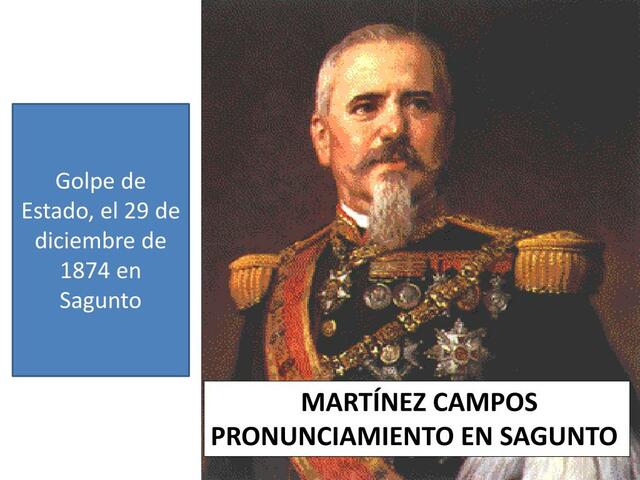 Pronunciamiento de Martínez Campos en Sagunto.