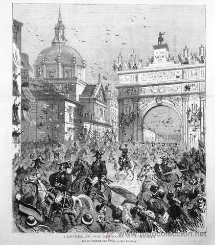 Alfonso xii entra à Madrid