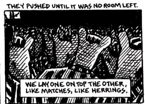 Vladek is put onto a train.